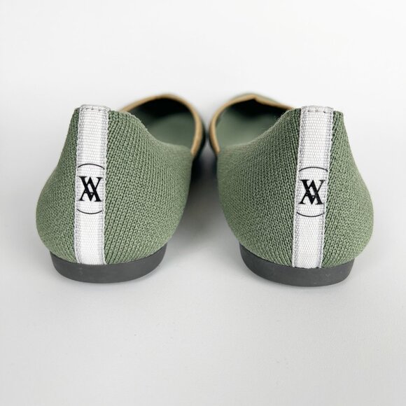 Vivaia Pointed Toe Ballet Flats Vienna Slip On In Knit Comfortable Balletcore 40 - Picture 8 of 10